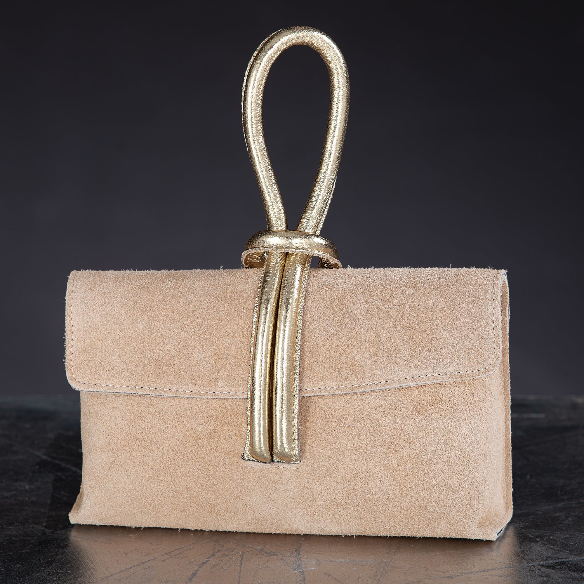 Puglia Italian Leather & Suede Clutch | Uno Alla Volta