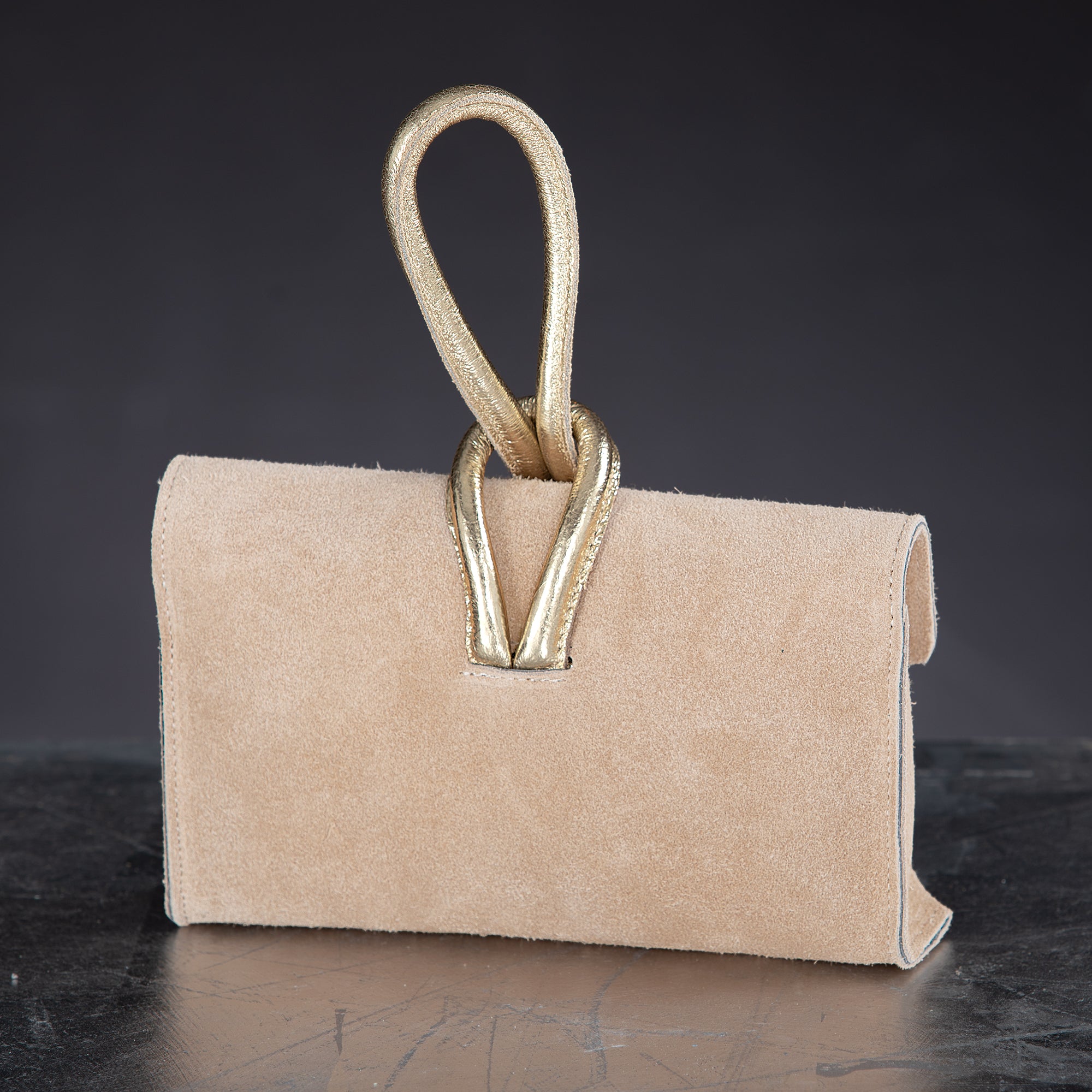 Puglia Italian Leather & Suede Clutch (Preorder)