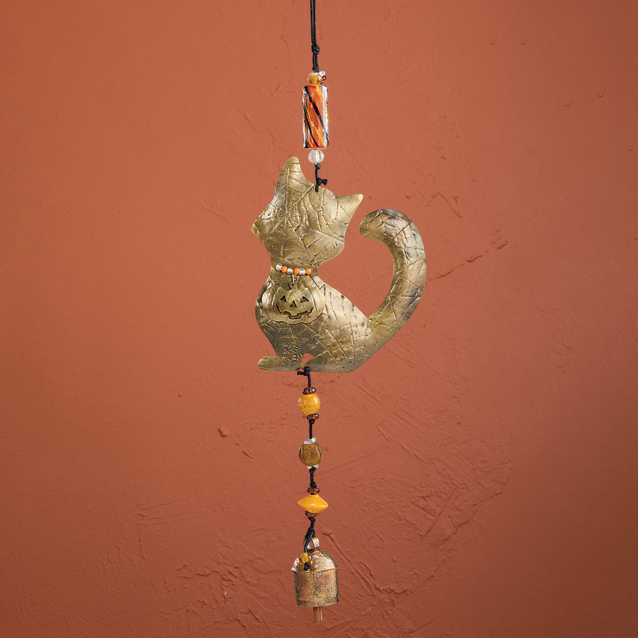 Spooky Feline Wind Chime