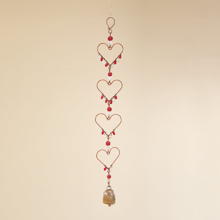 Hand-Cut Iron All 4 Love Wind Chime