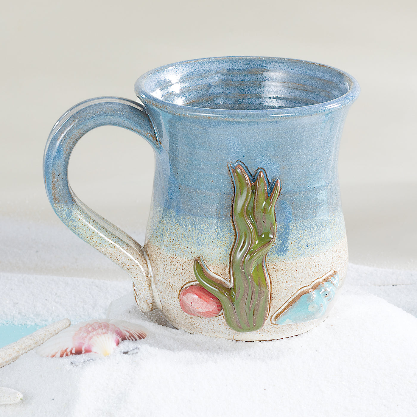 Seashells In The Seaweed Mug, 14oz.