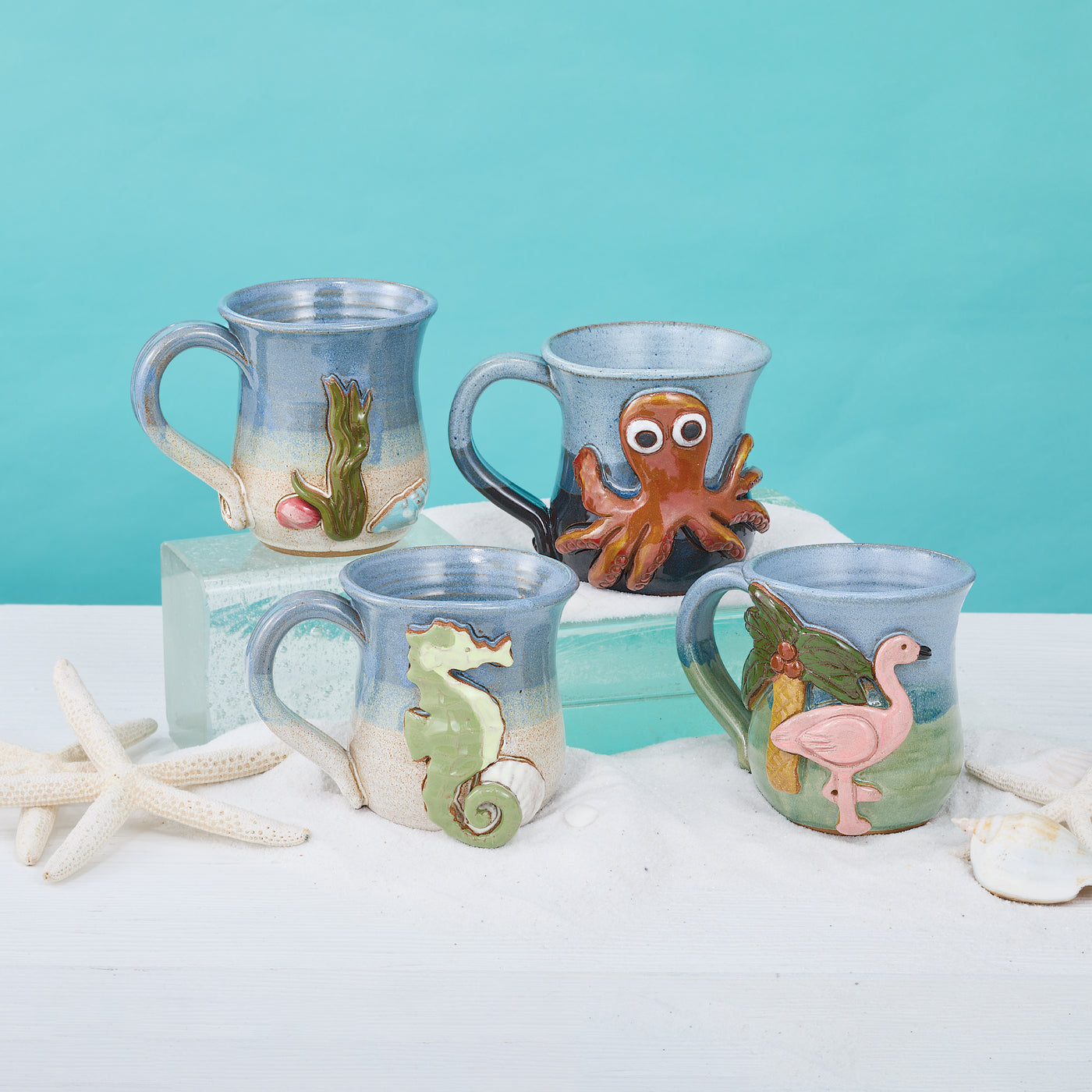 Seashells In The Seaweed Mug, 14oz.