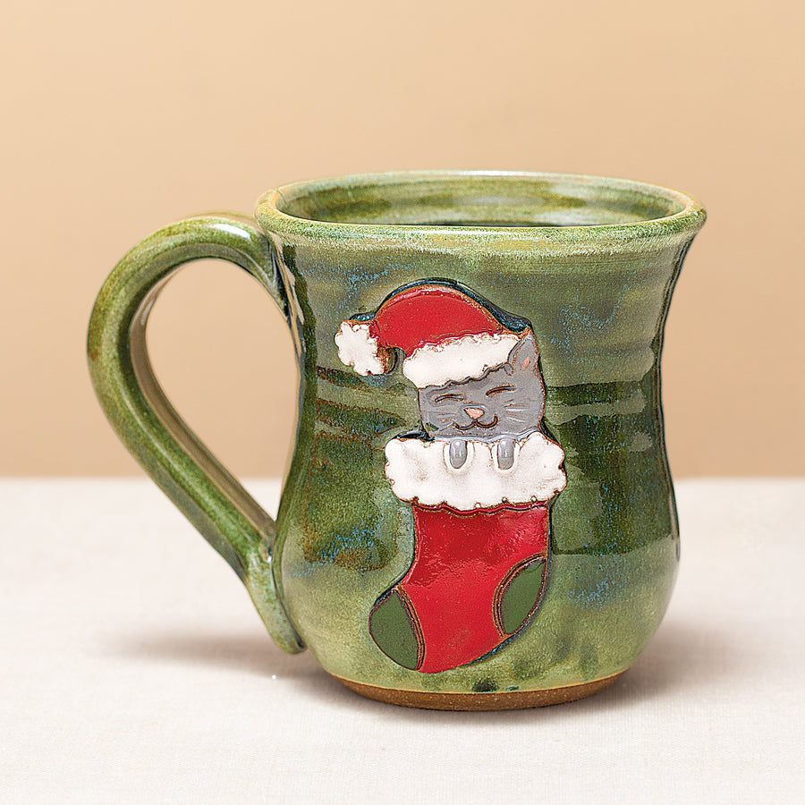 Christmas Kitty Mug, 14oz.