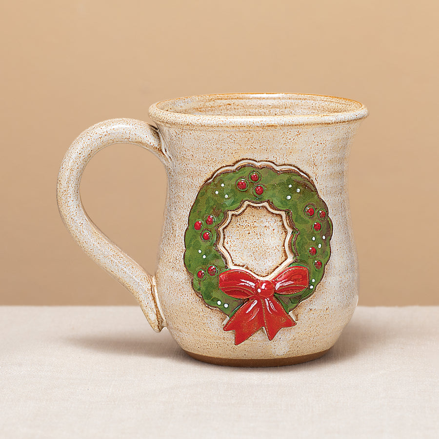 Festive Wreath Mug, 14oz.