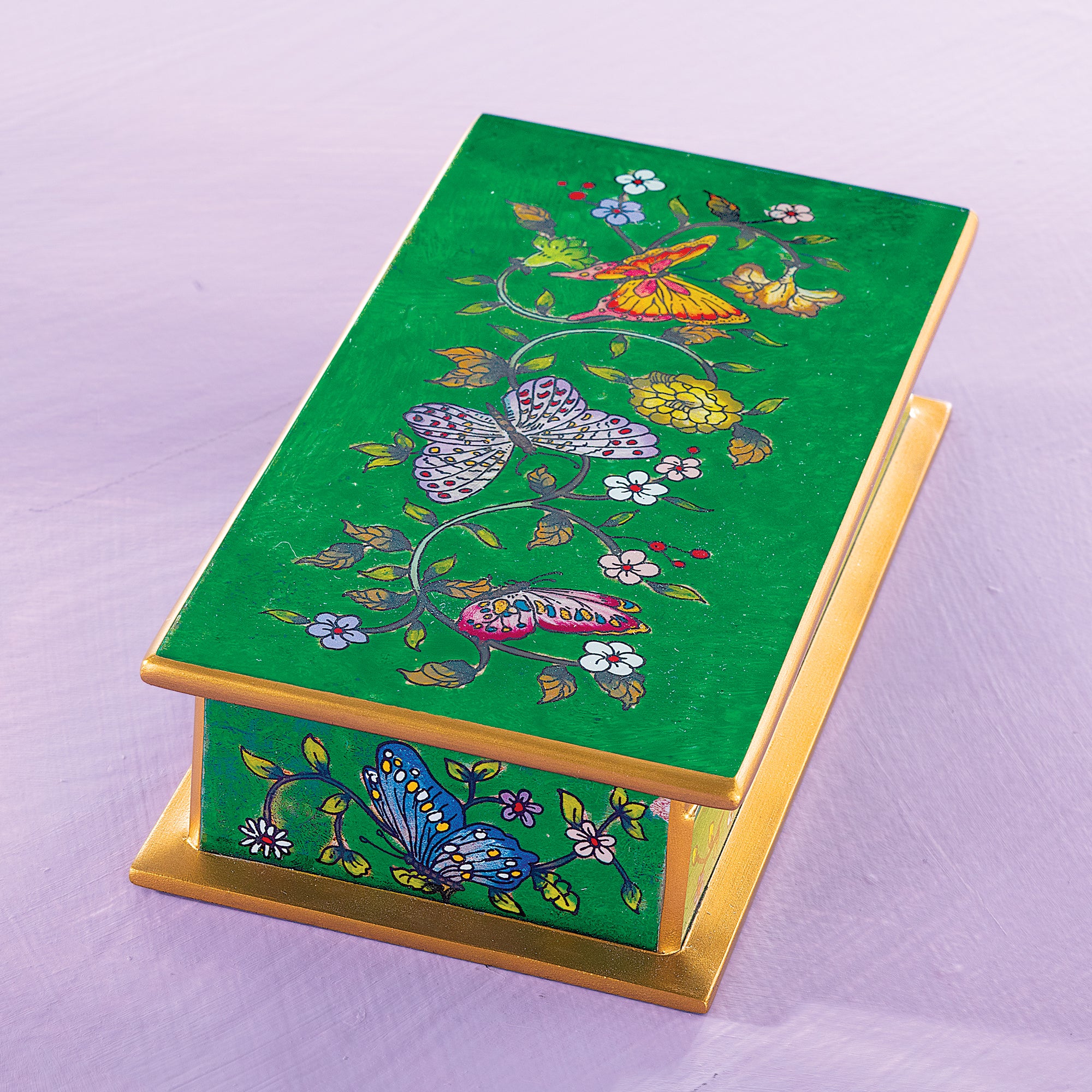 Butterfly Glass Jewelry Box