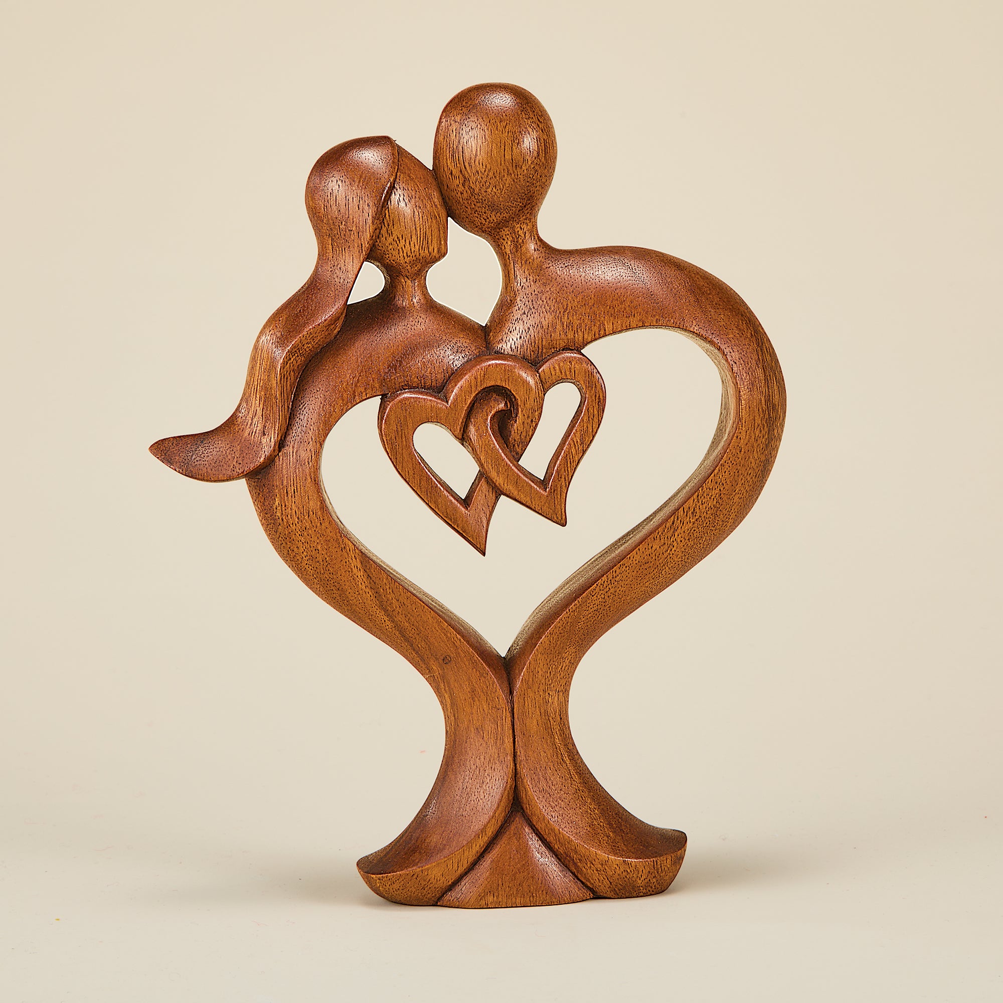 Forever In Love Wooden Sculpture