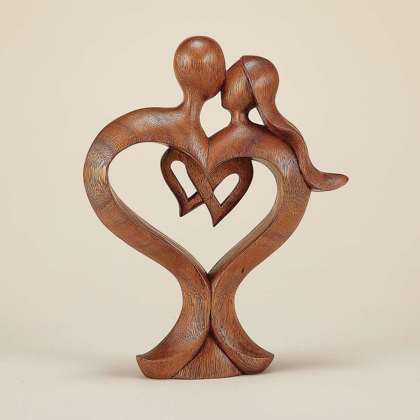 Forever In Love Wooden Sculpture