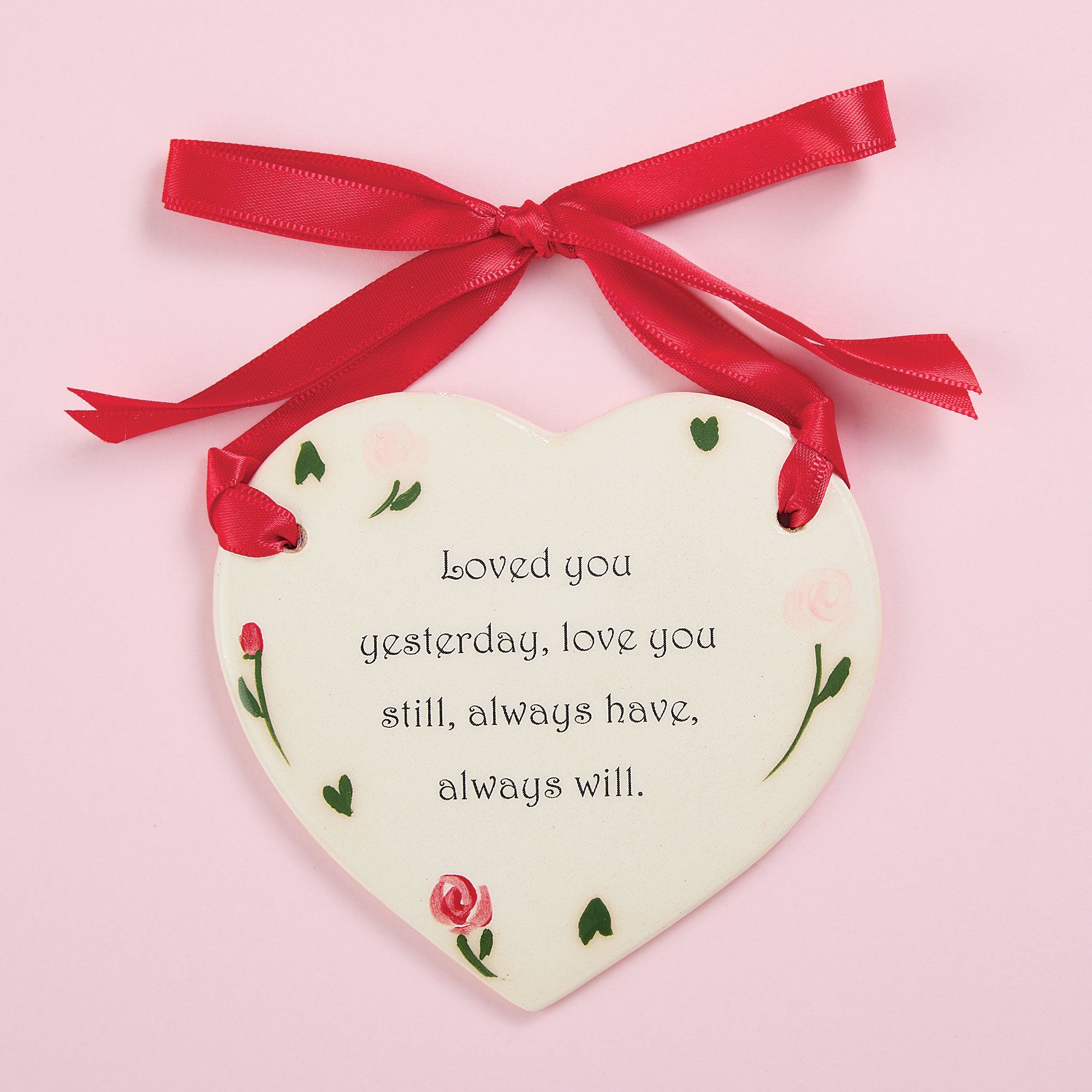 Love You Ceramic Wall Plaque