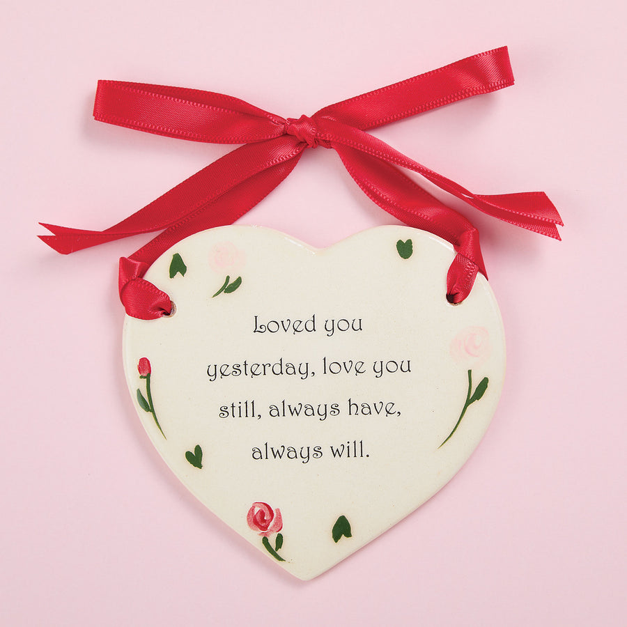 Love You Ceramic Wall Plaque (Preorder)