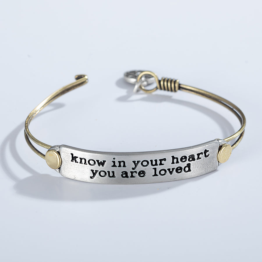 Know In Your Heart Message Bracelet