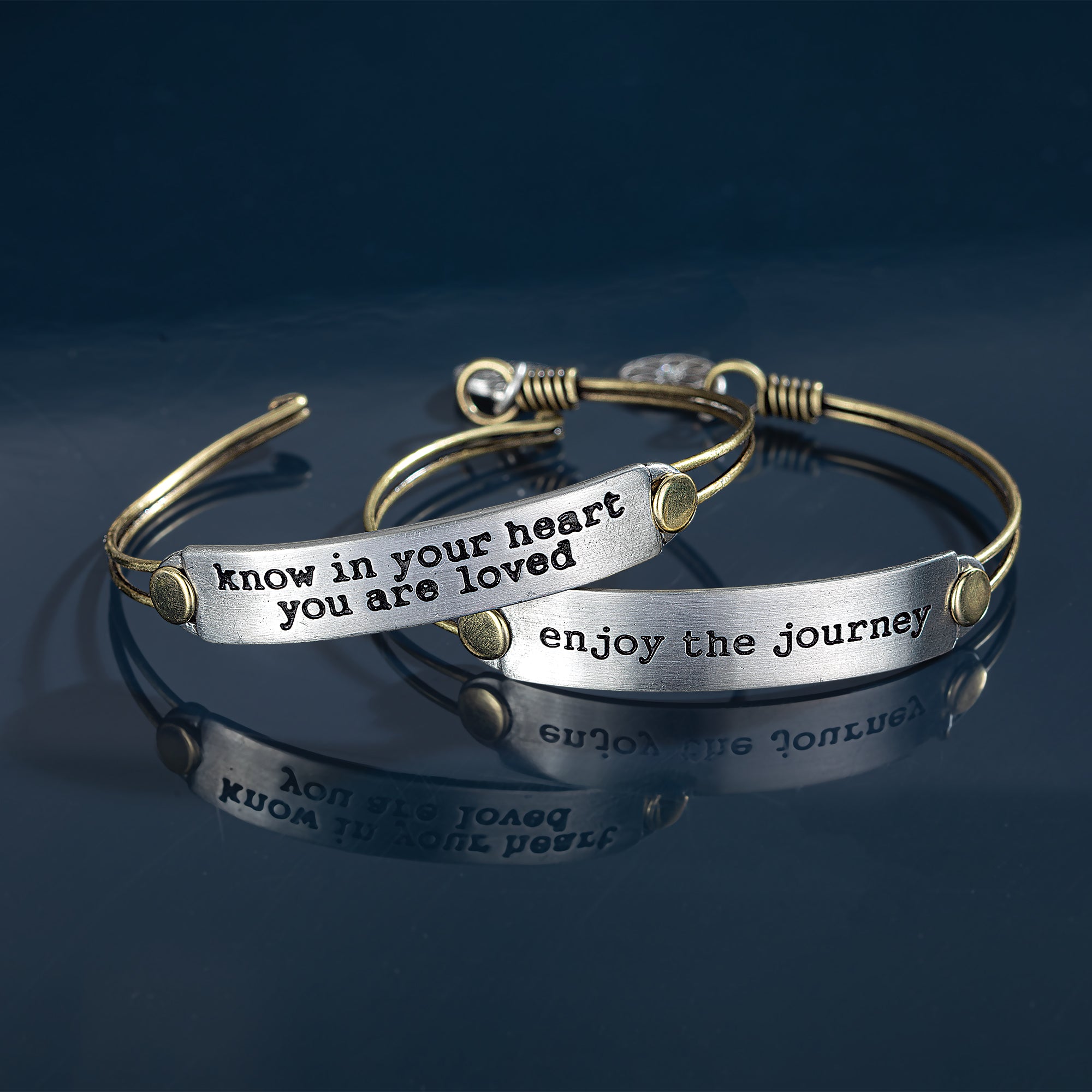 Enjoy The Journey Message Bracelet