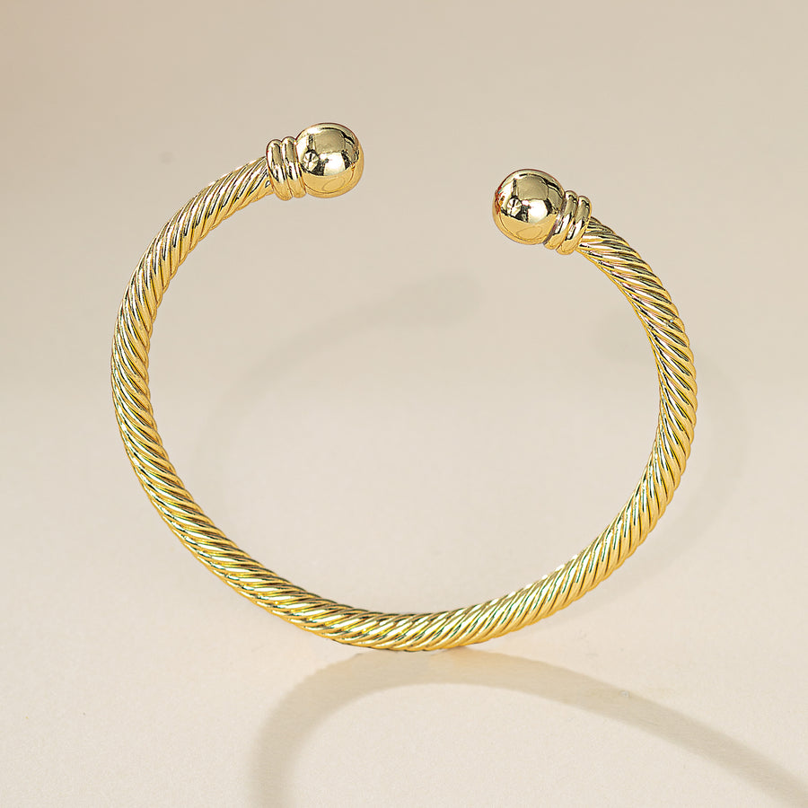 Golden Treasures Twisted Cuff