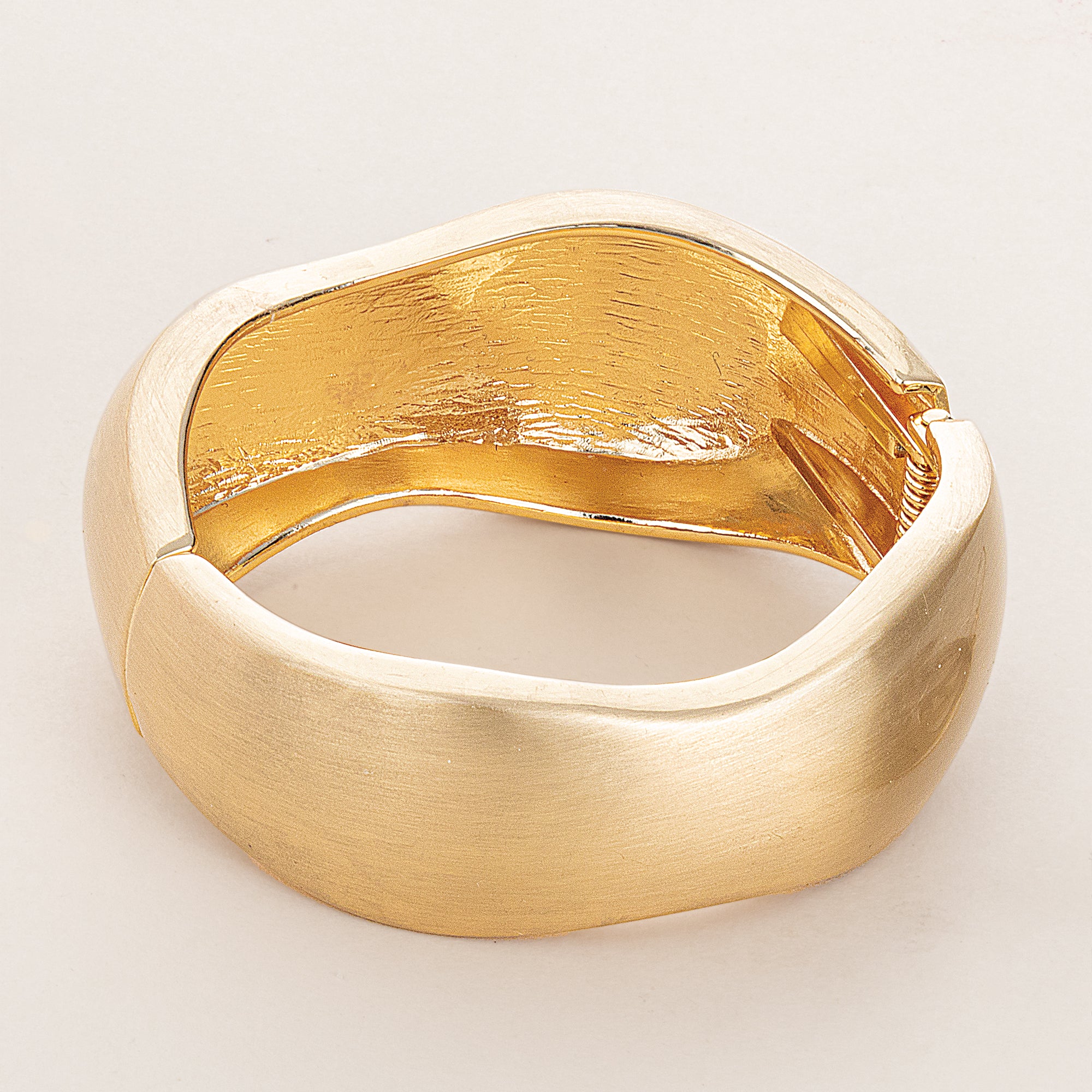 Freeform Brushed Metal Bangle