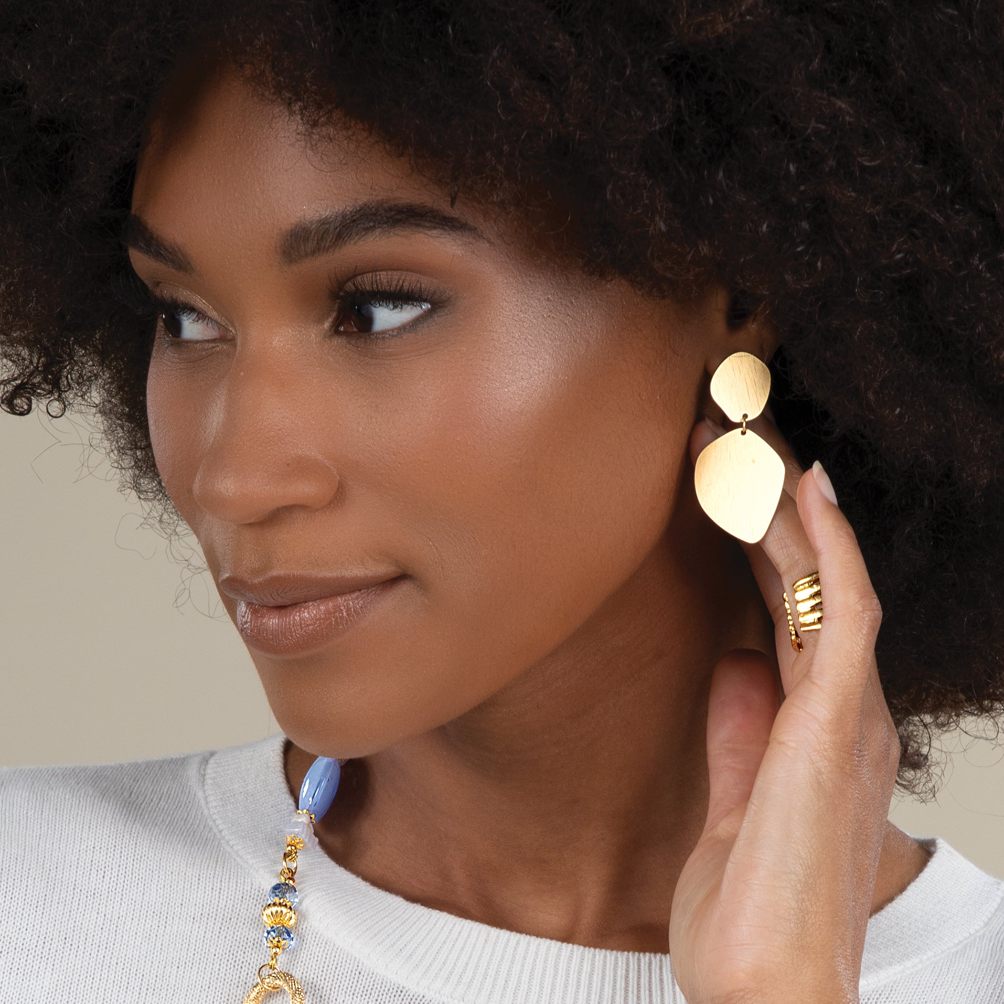 Brushed with Greatness Freeform Drop Earrings