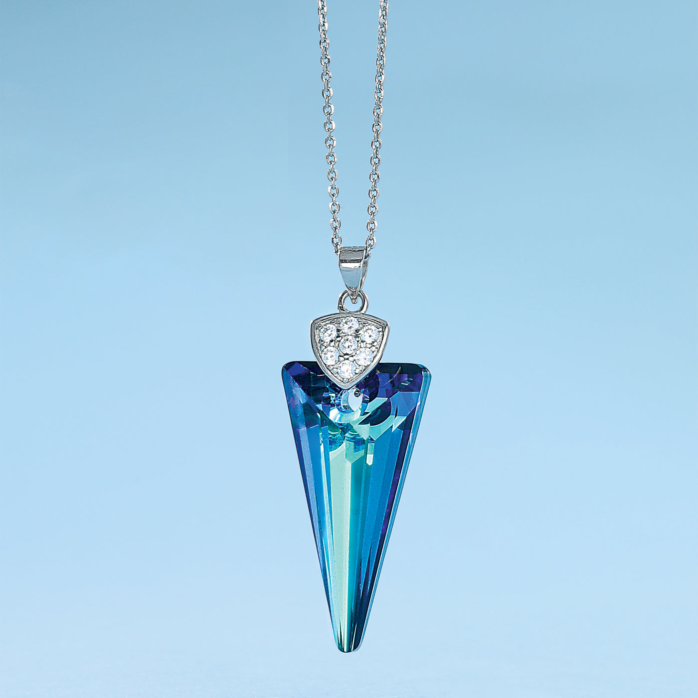 Aegean Blue Crystal Necklace