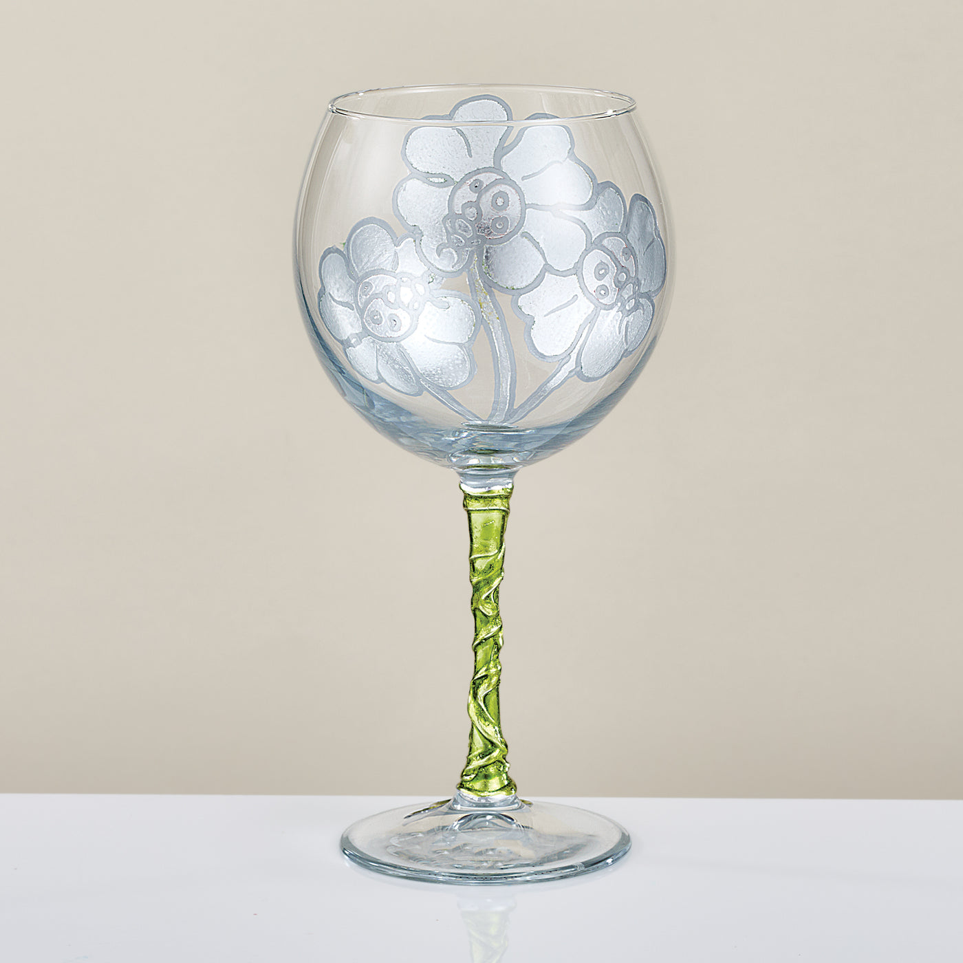 Hand-Gilded Ladybug Trio Wine Glass