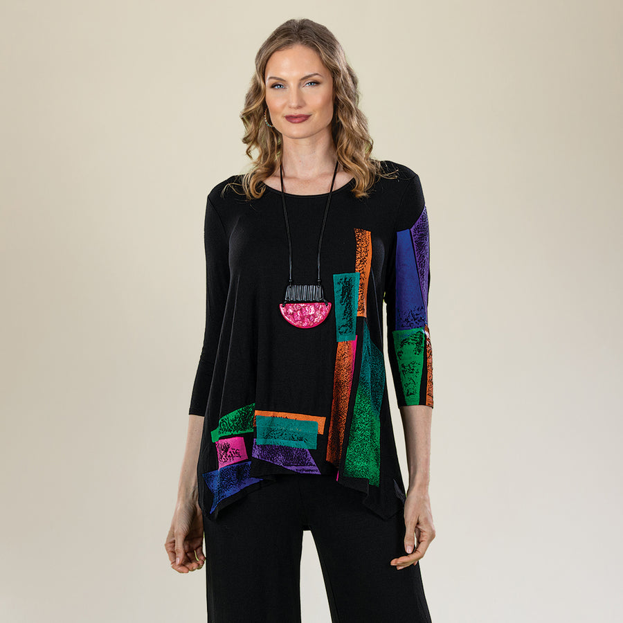 Hand-Painted Stained Glass Tunic