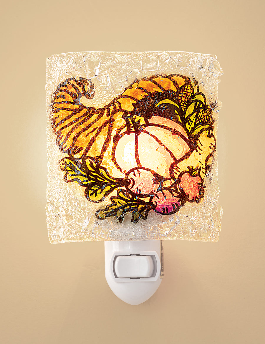 Recycled Glass Cornucopia Nightlight