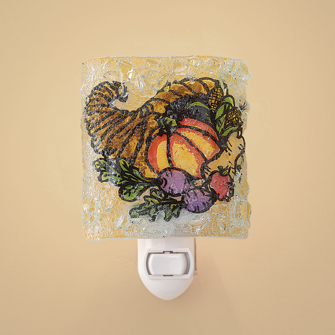 Recycled Glass Cornucopia Nightlight