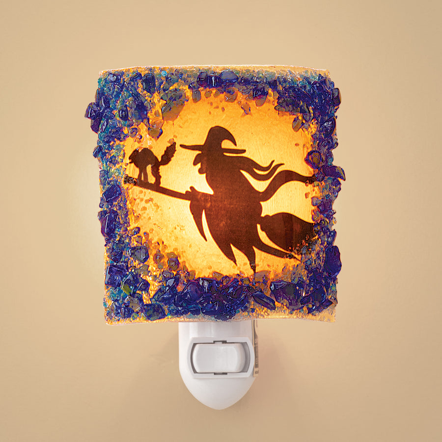 Recycled Glass Wicked Witch Nightlight