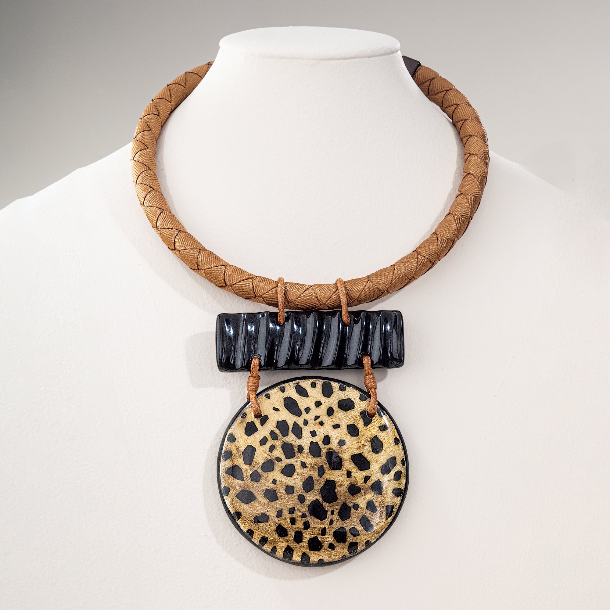 Animal Print Statement Necklace