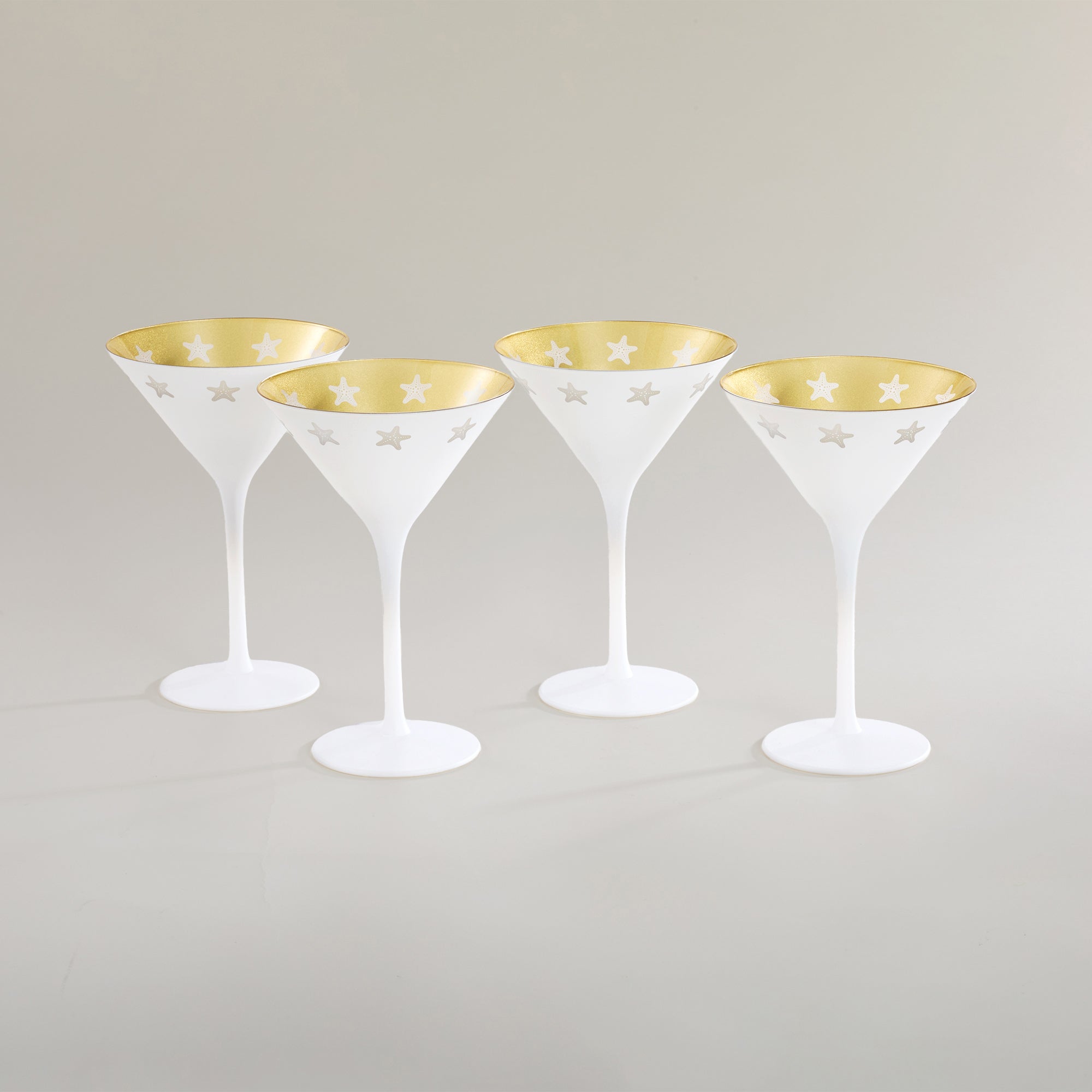 Dancing Starfish Martini Glasses Set Of 4