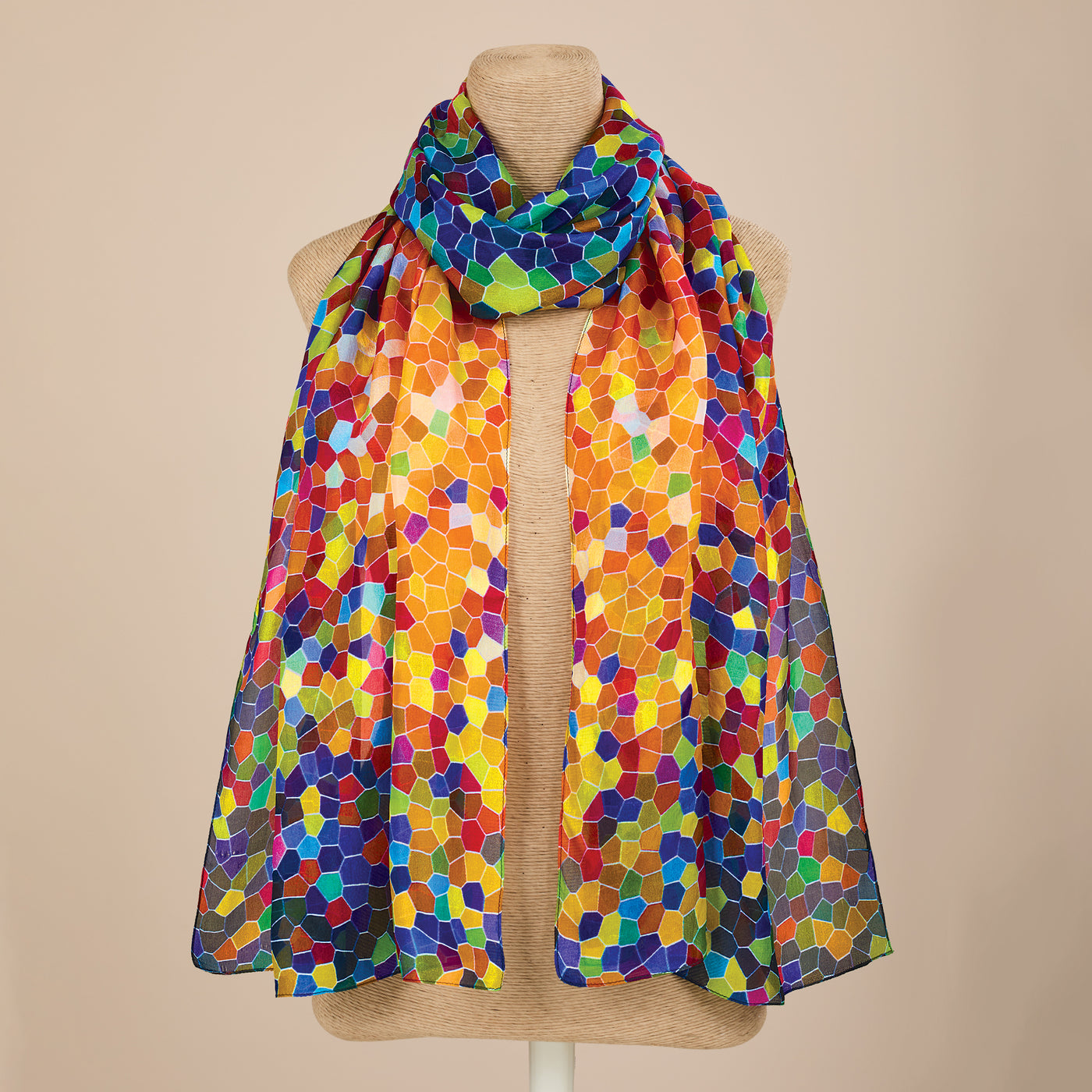 Colorful Confetti Silk Scarf