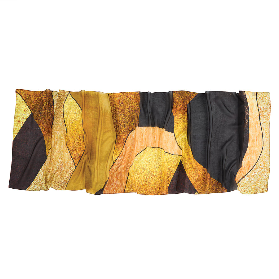 Golden Sunrise Silk Scarf (Preorder)