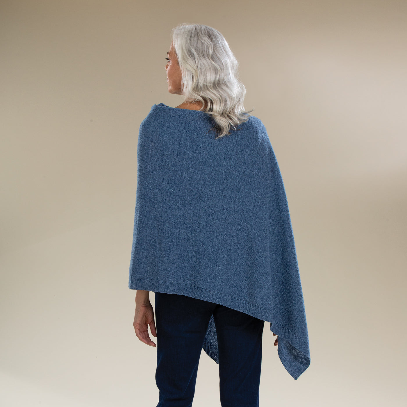 Cozy Lambswool Blue Shawl