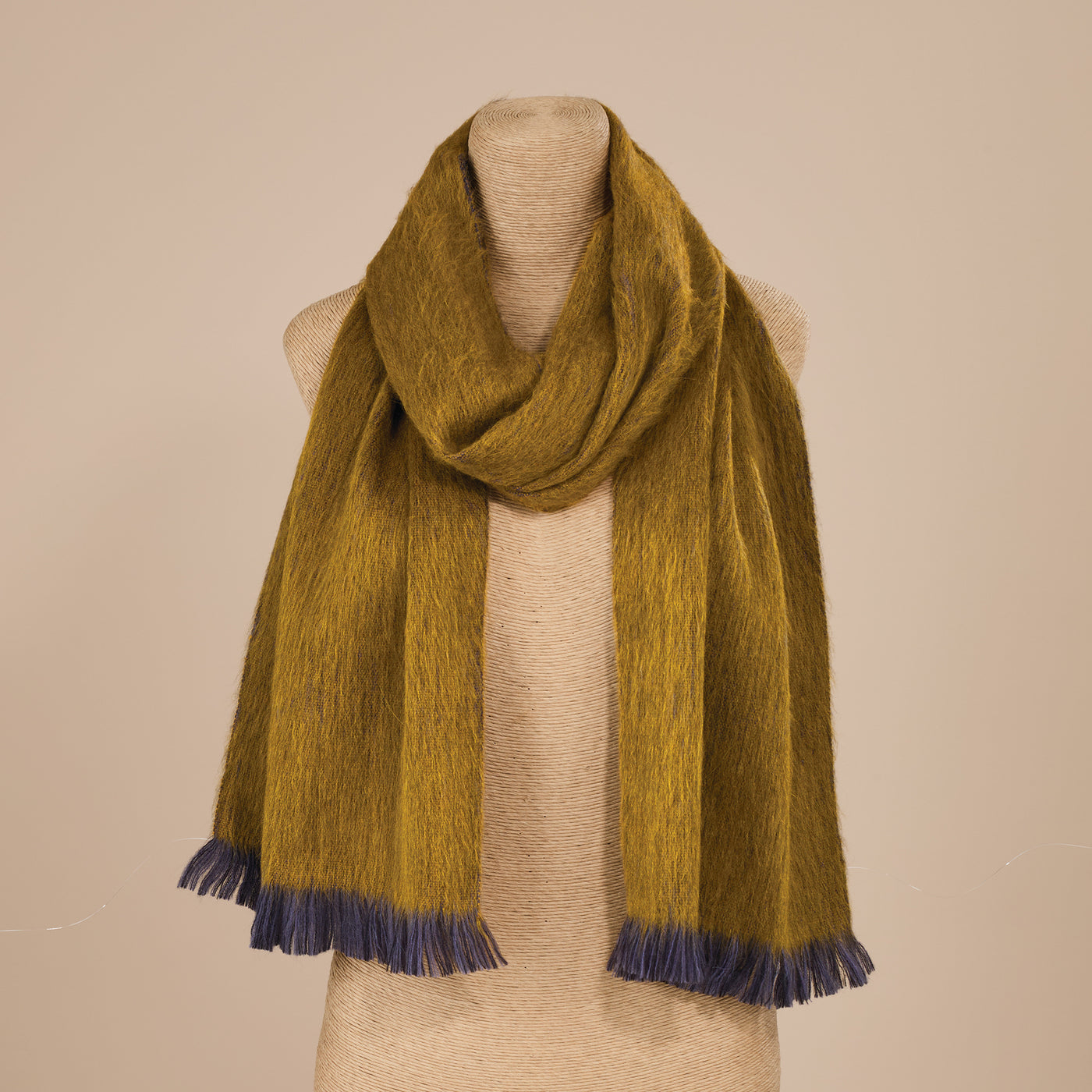 Golden Shimmer Alpaca Scarf