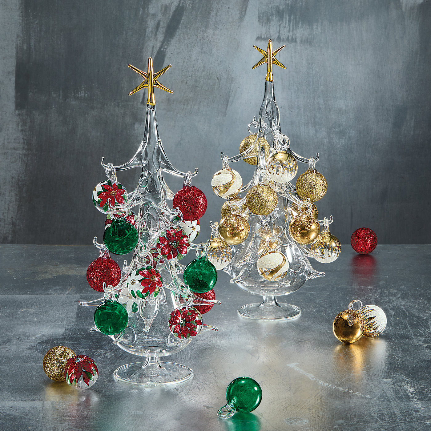 Hand-Blown Venetian Glass Stella Di Natale Christmas Tree (Preorder)