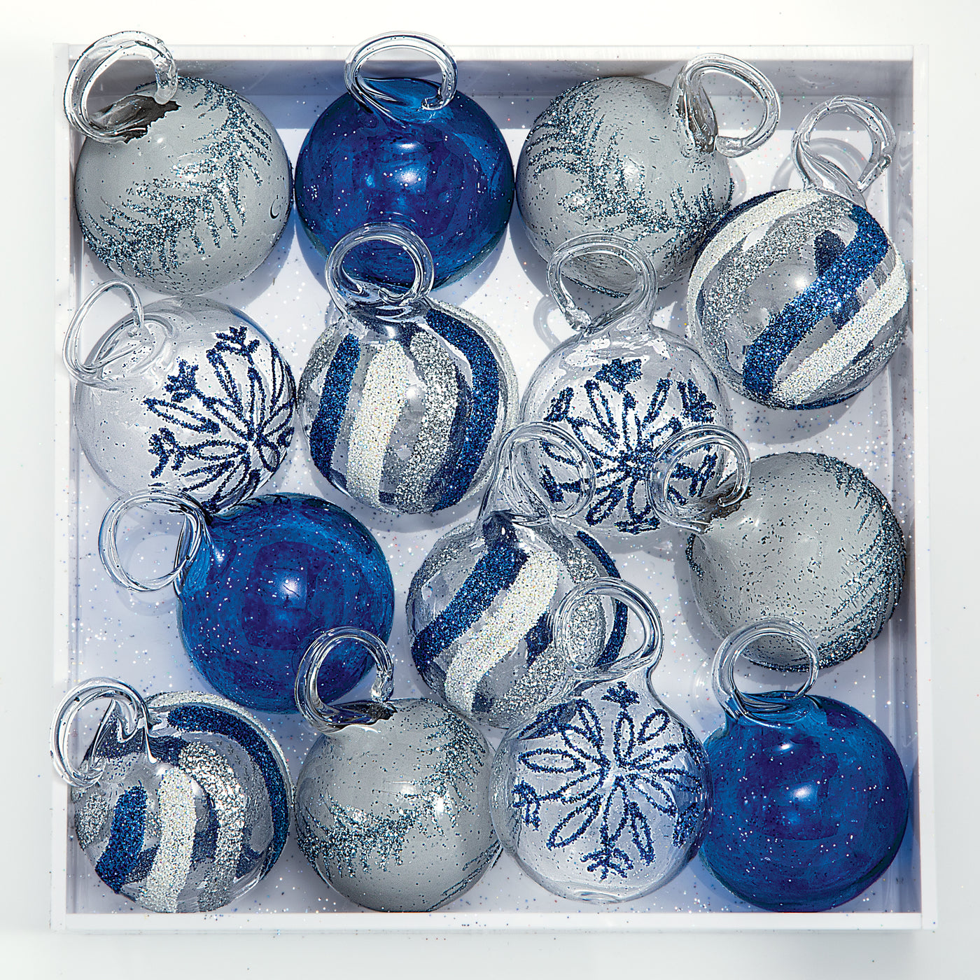 Hand-Blown Venetian Glass Stella D'Argento Christmas Tree