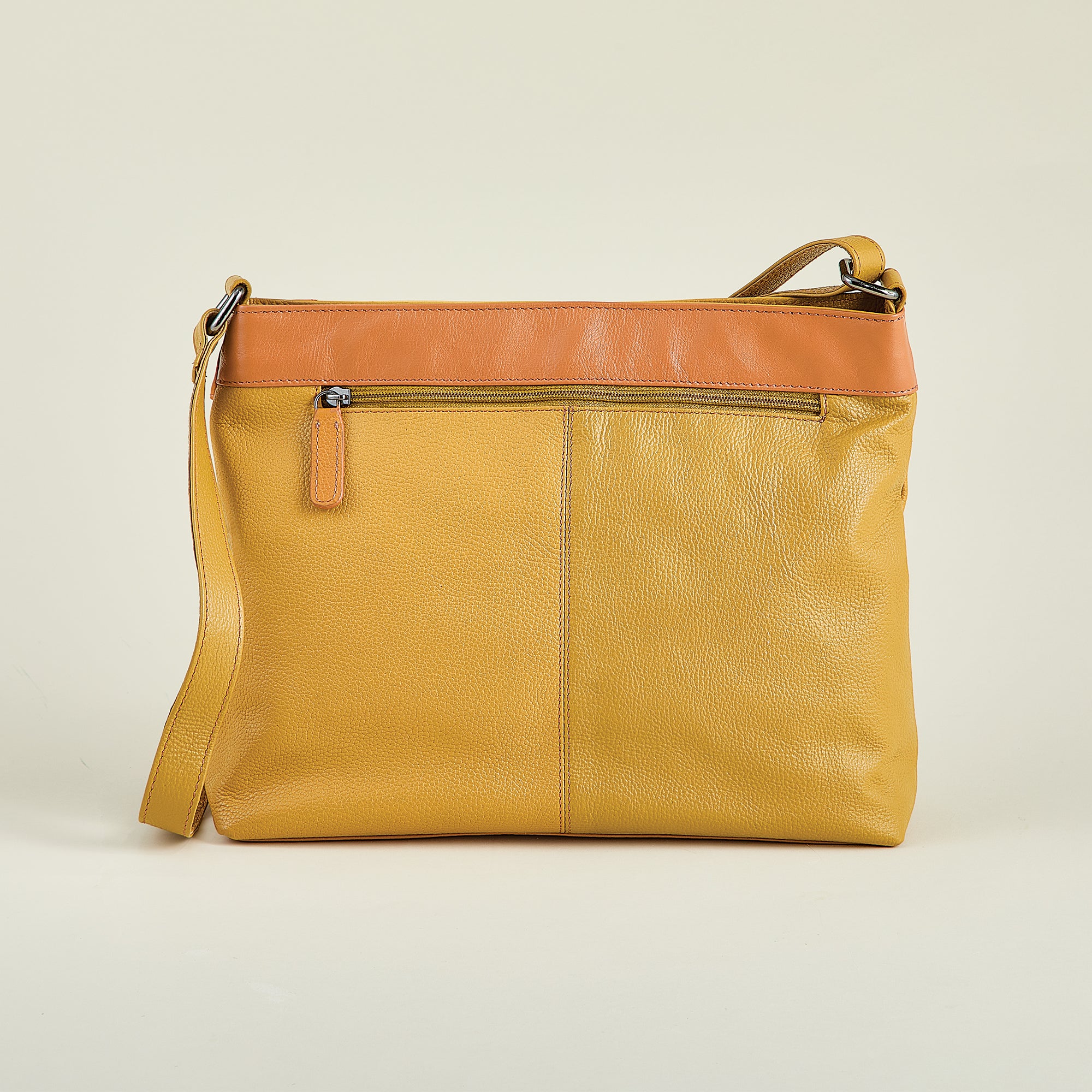 Yellow Tourmaline Mixed Leather Crossbody (Preorder)