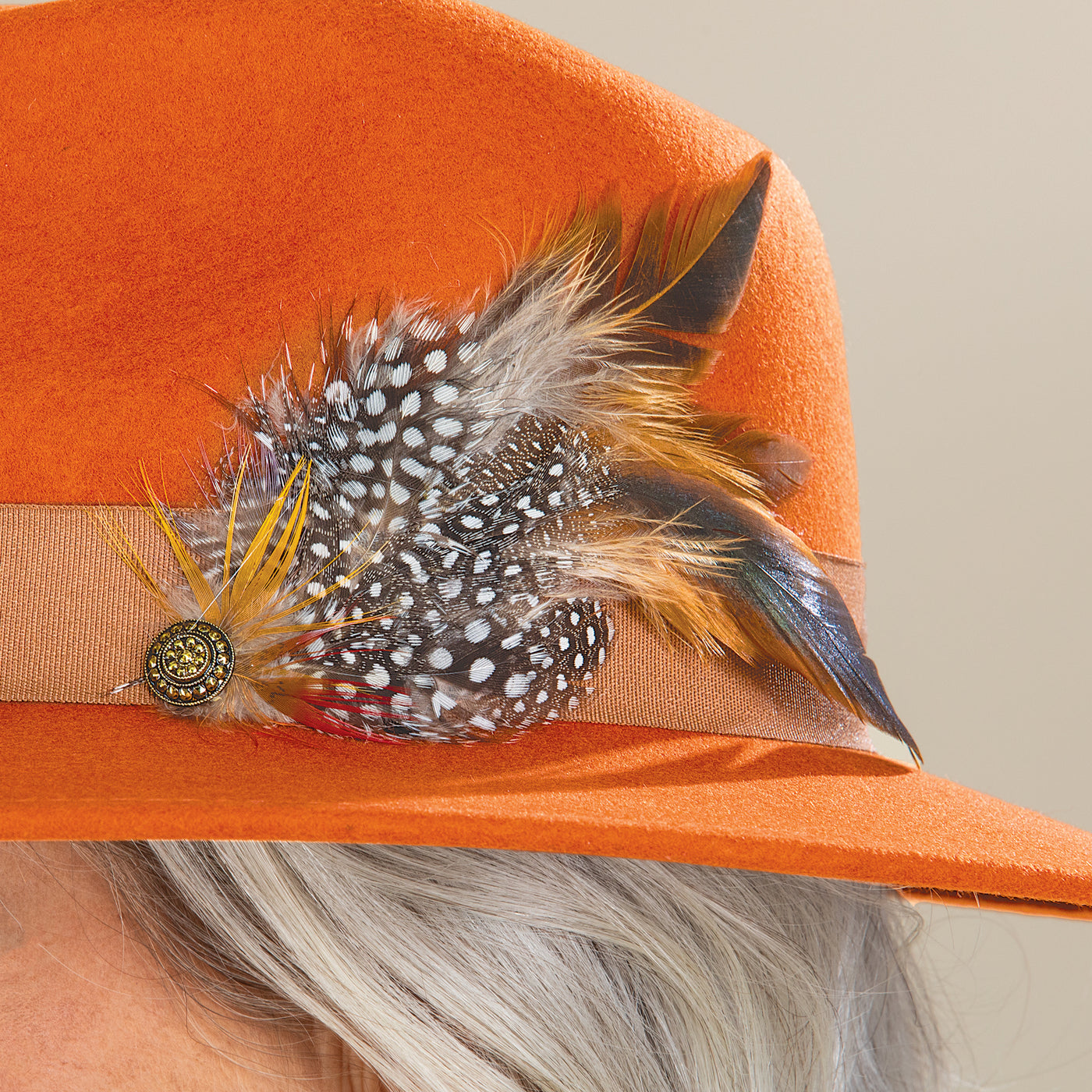 Ramona Rustic Feathered Fedora