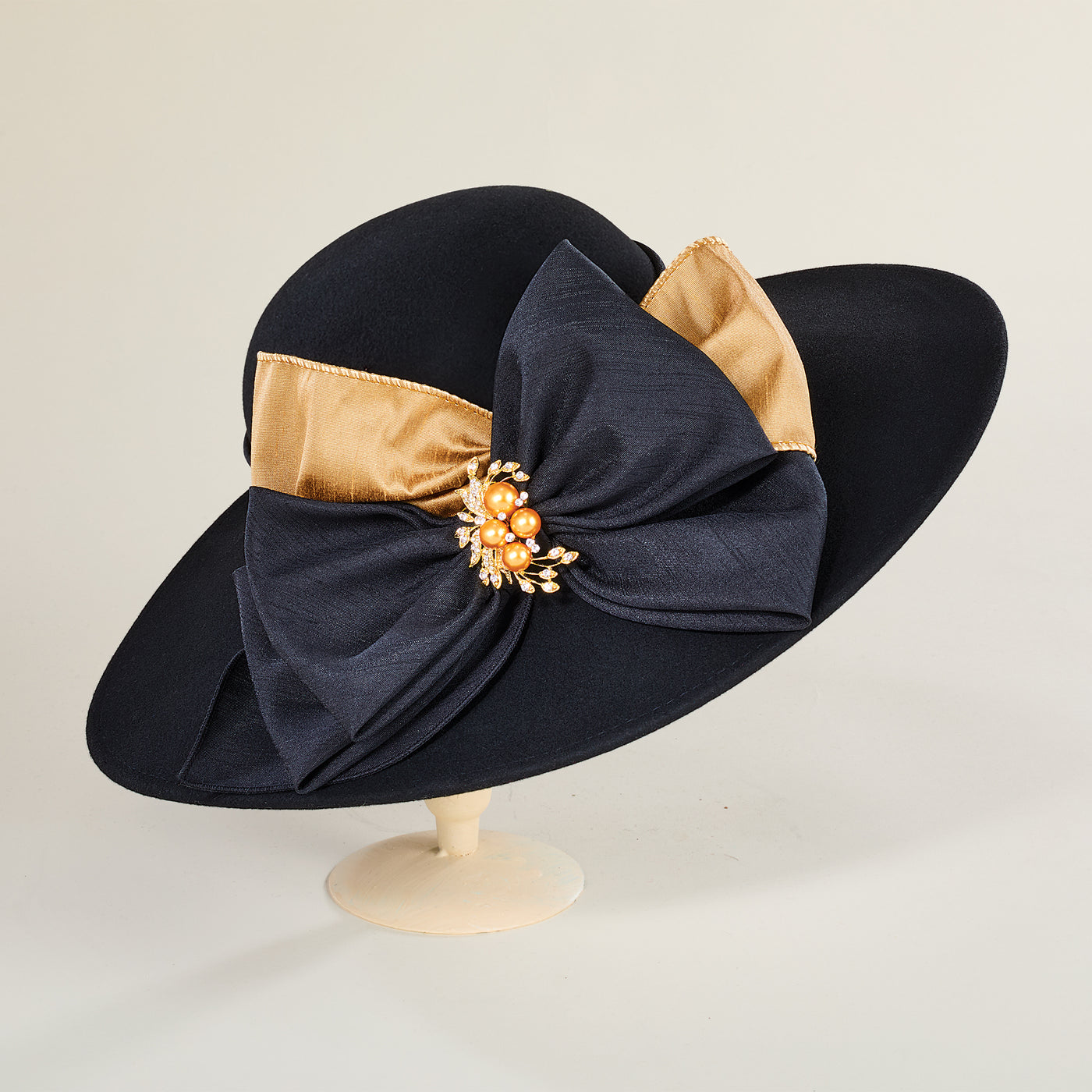 Margaret Wide-Brimmed Wool Hat