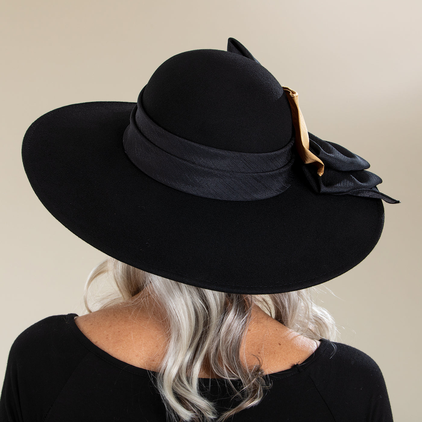 Margaret Wide-Brimmed Wool Hat