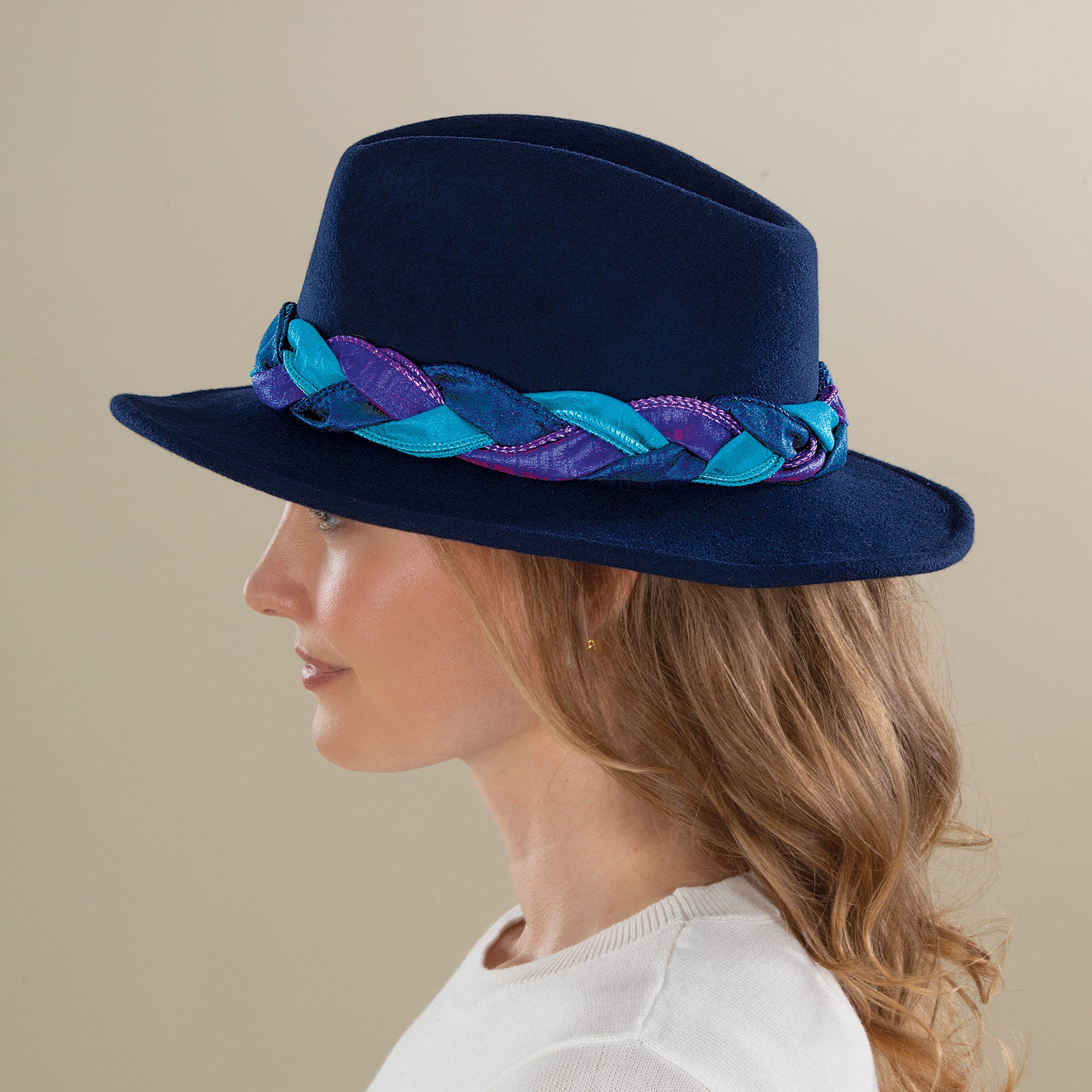 Everleigh Peacock Plumed Fedora