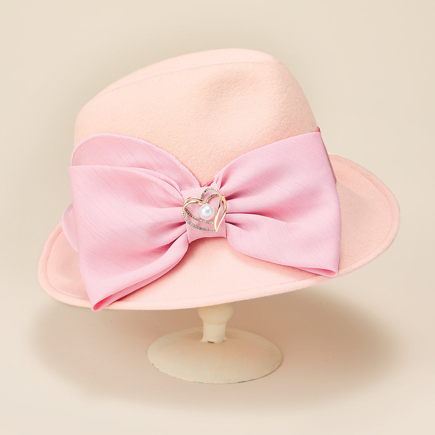 Valentina Pink Wool Fedora (Preorder)