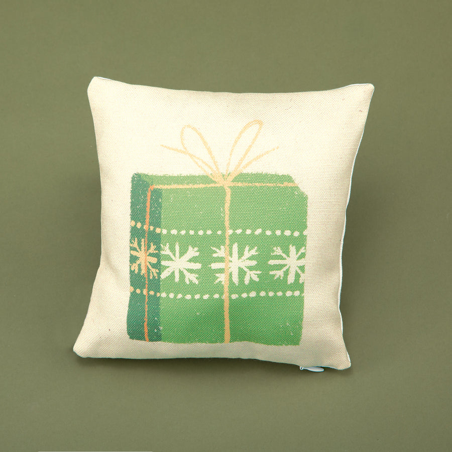 Green Nordic Sweater Gift Pillow