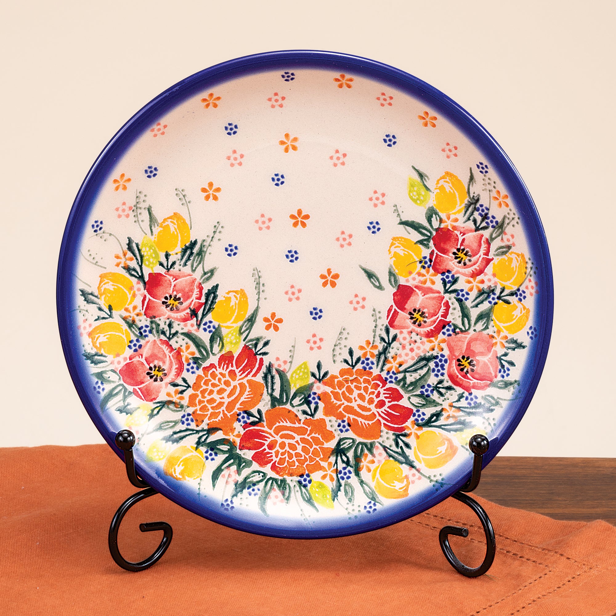 Polish Pottery Beauty In Bloom Small Plate