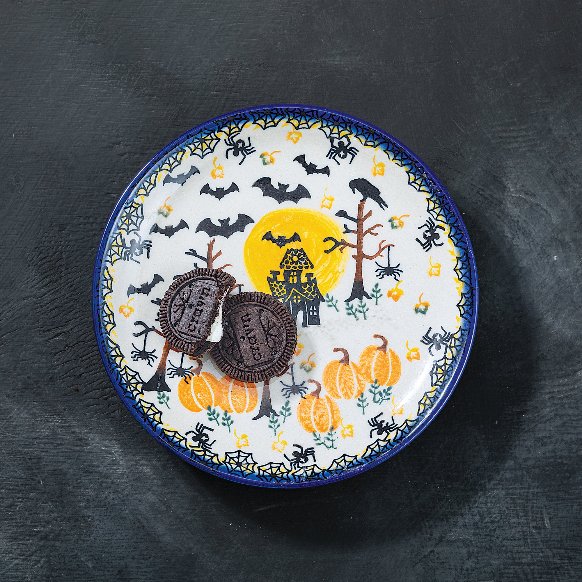 Polish Pottery Going Batty Small Plate