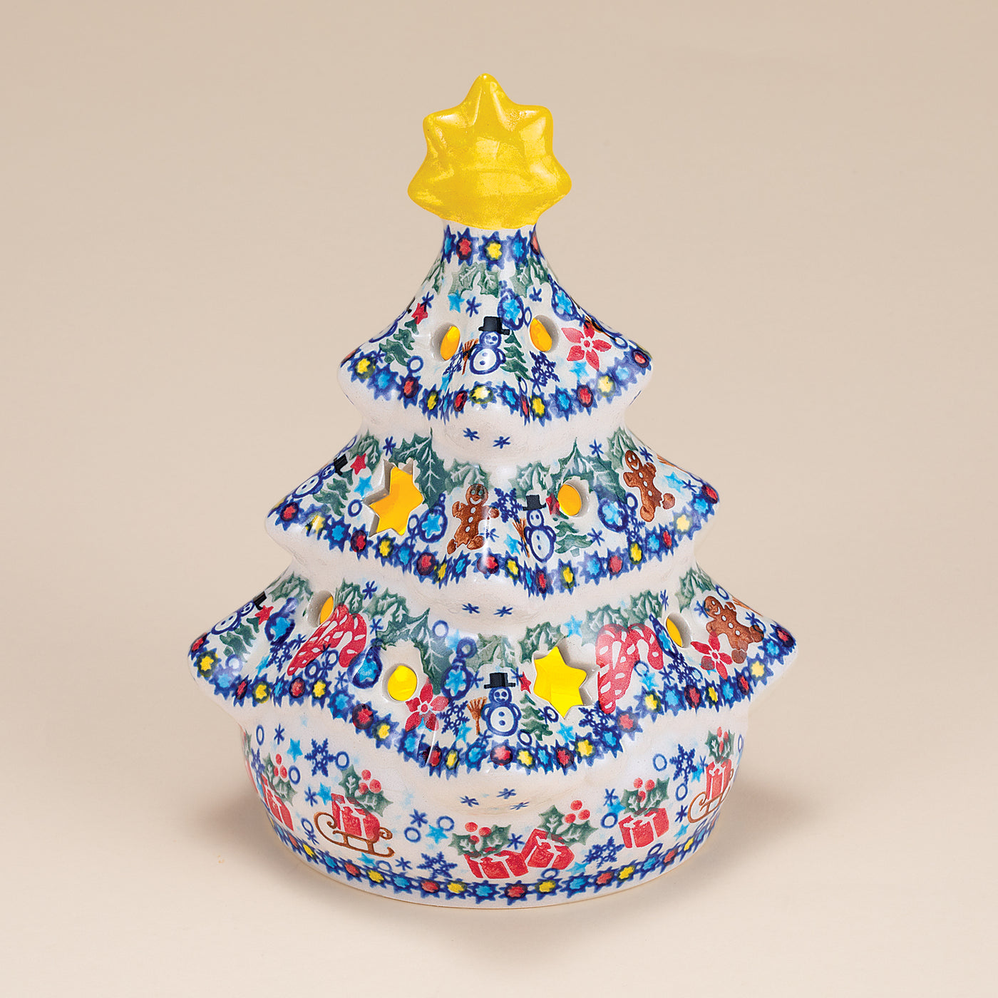 Polish Pottery 2024 Holiday Tree Luminary