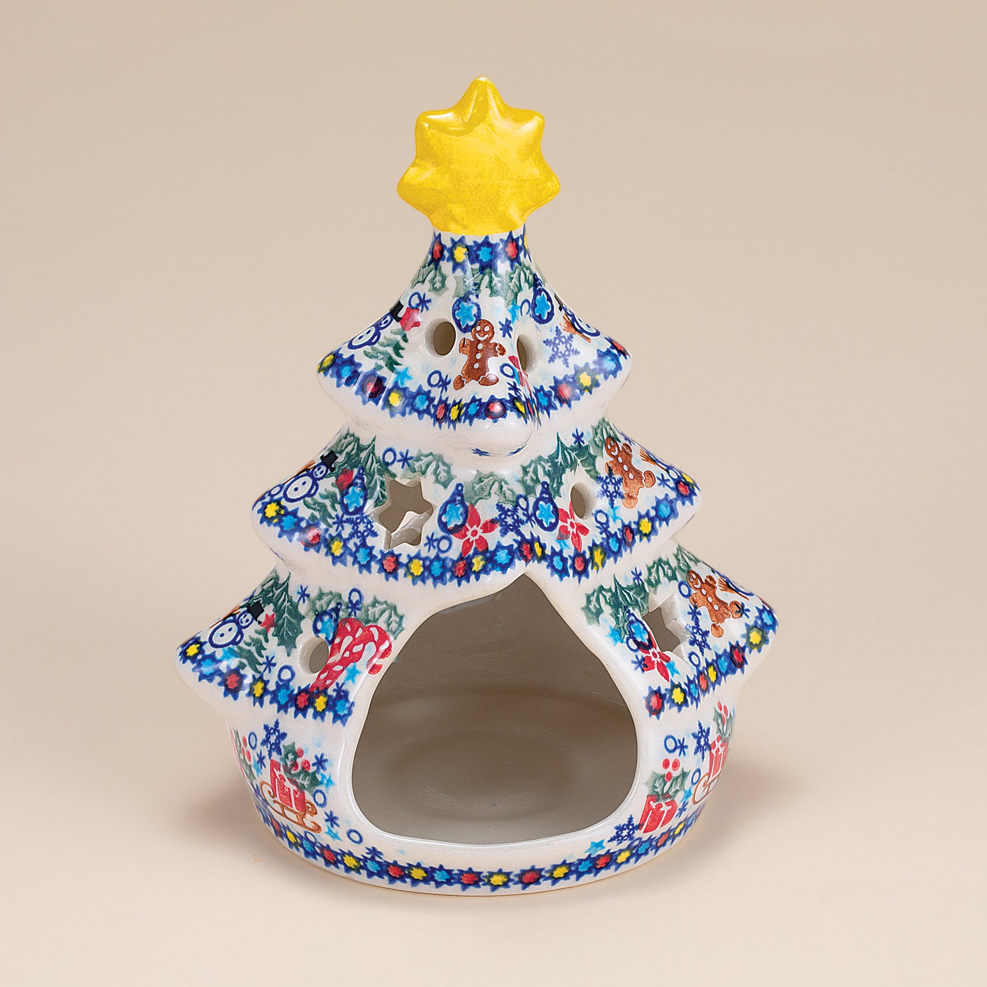 Polish Pottery 2024 Holiday Tree Luminary