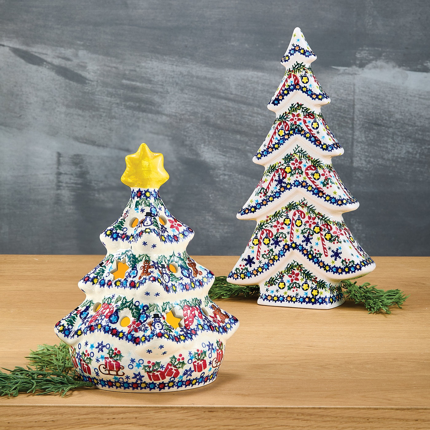 Polish Pottery 2024 Holiday Tree Luminary