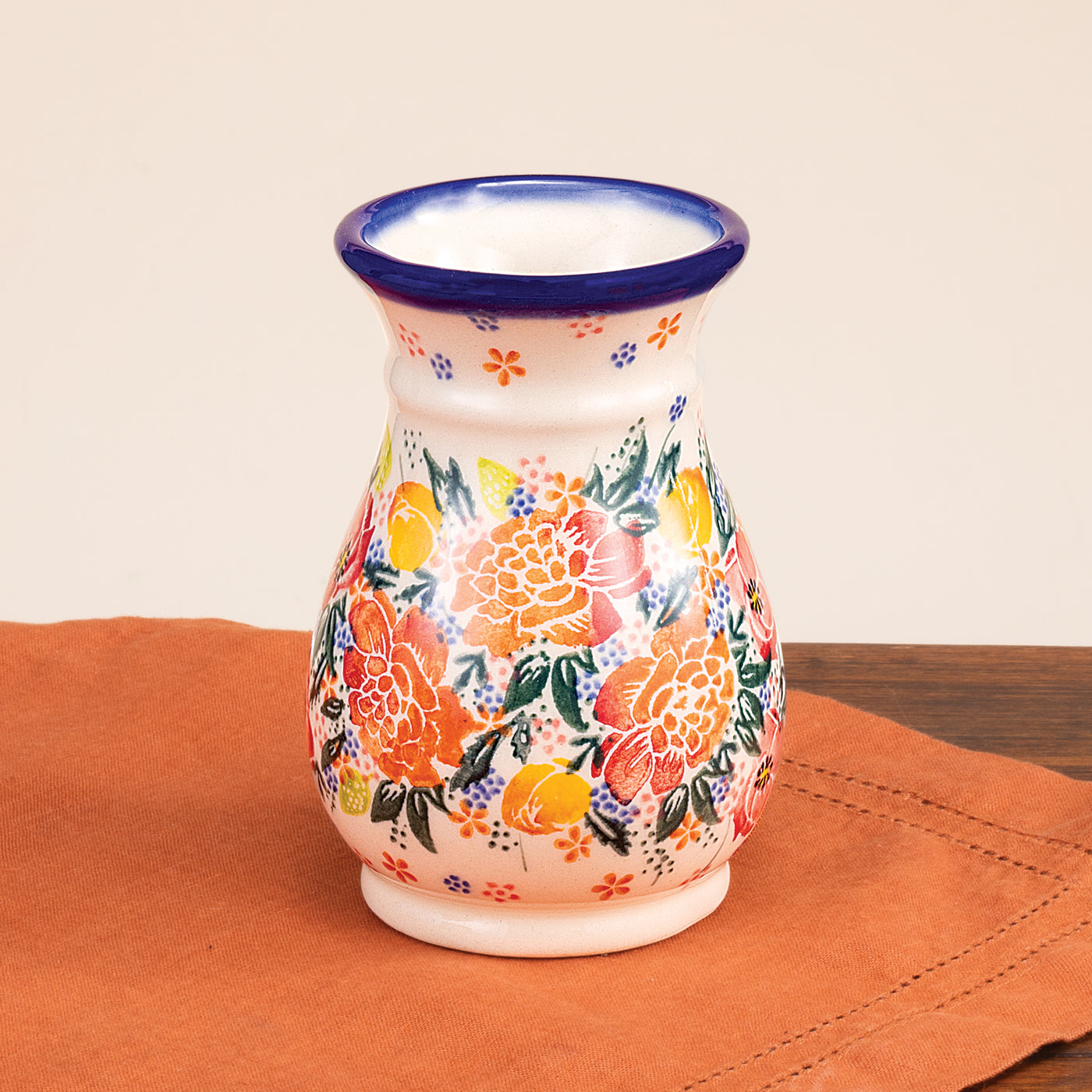 Polish Pottery Beauty In Bloom Vase