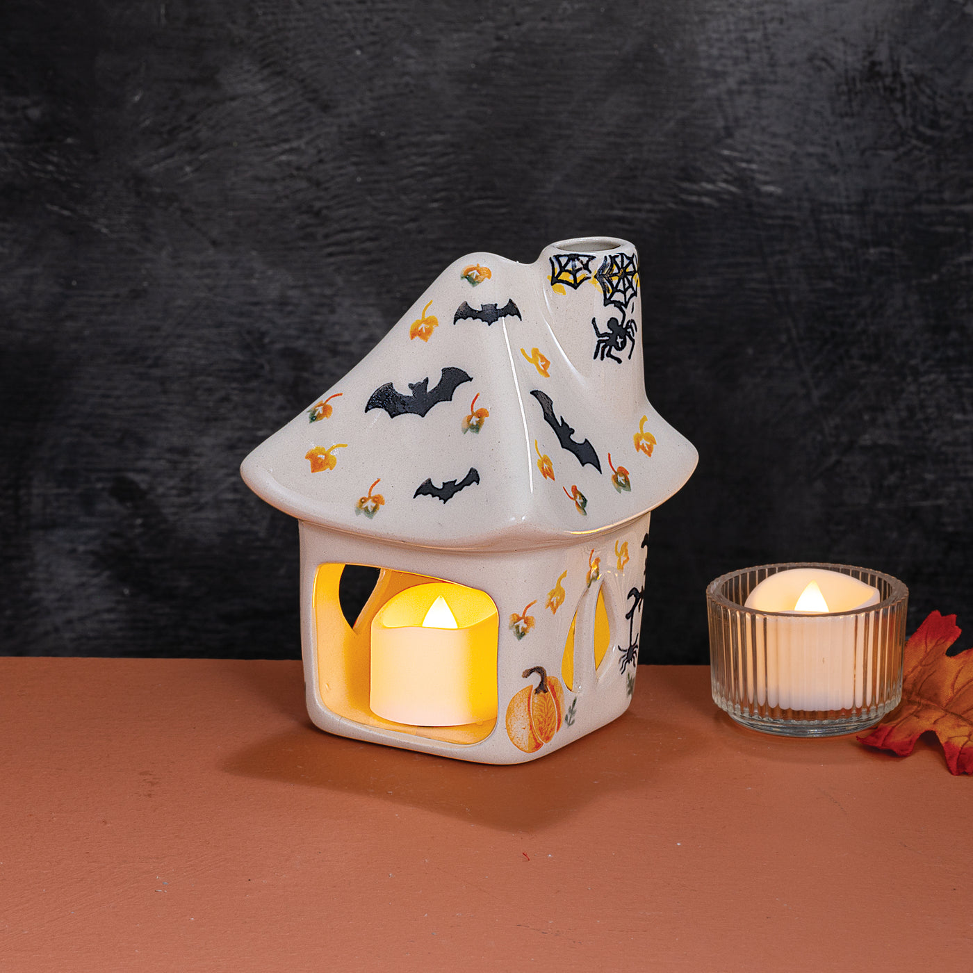 Polish Pottery Going Batty House Luminary