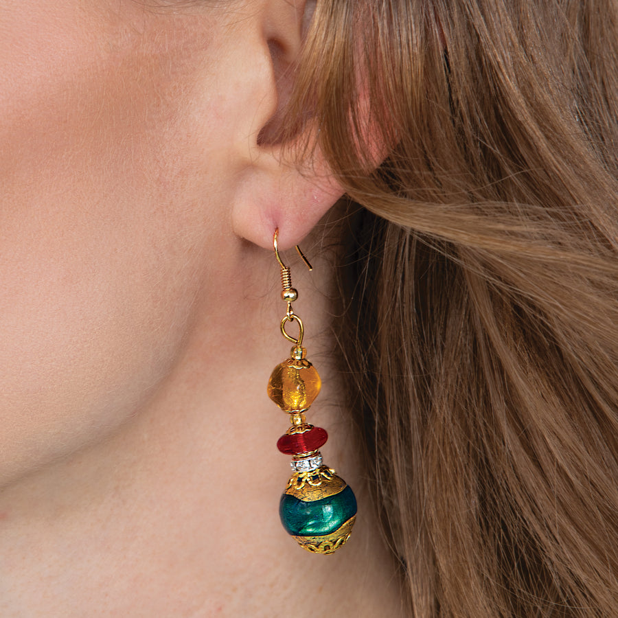 Chasing Rainbows Murano Glass Earrings