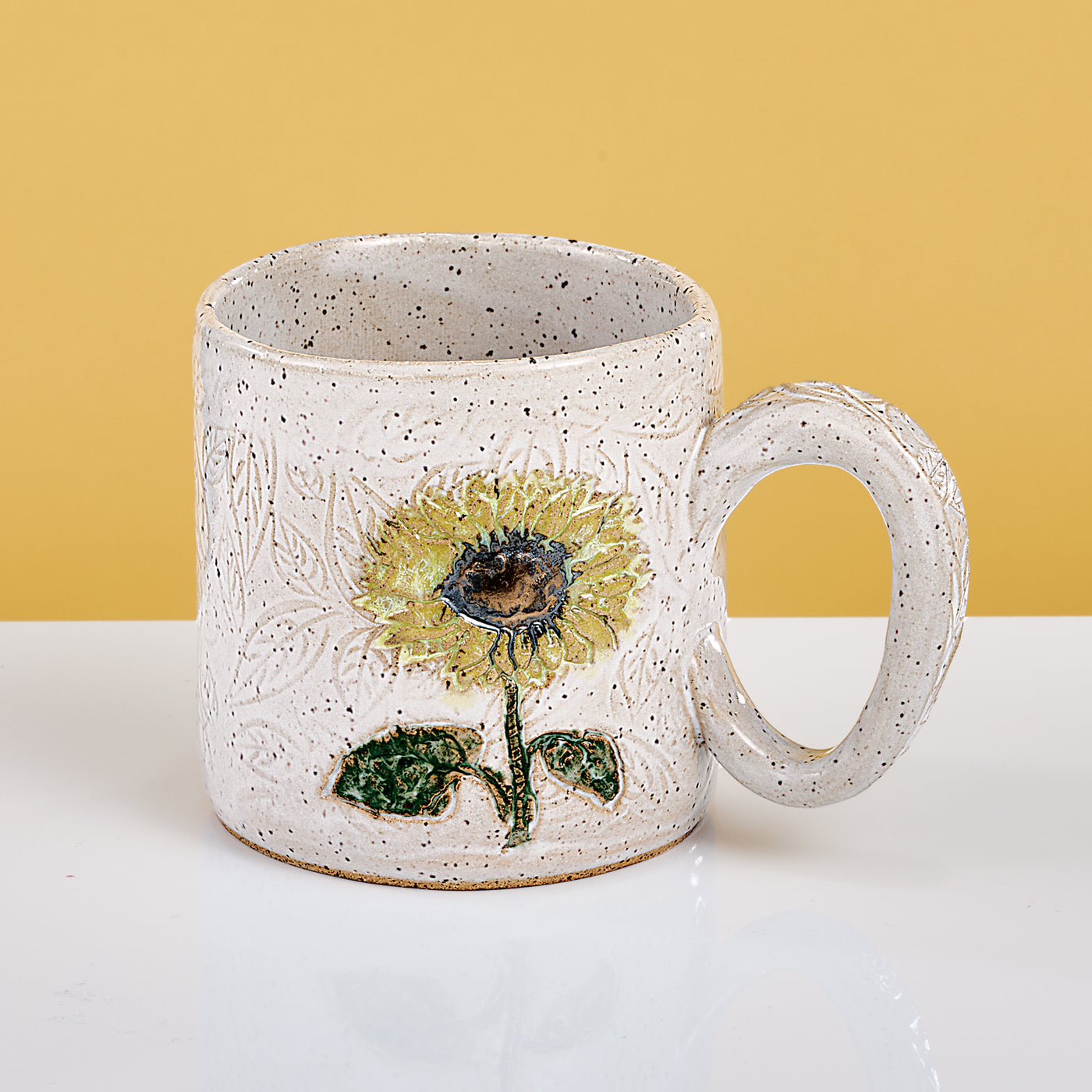 Handcrafted Sunflower Mug