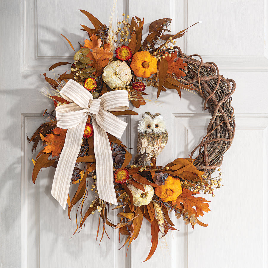 2024 Edition Fall Owl Wreath