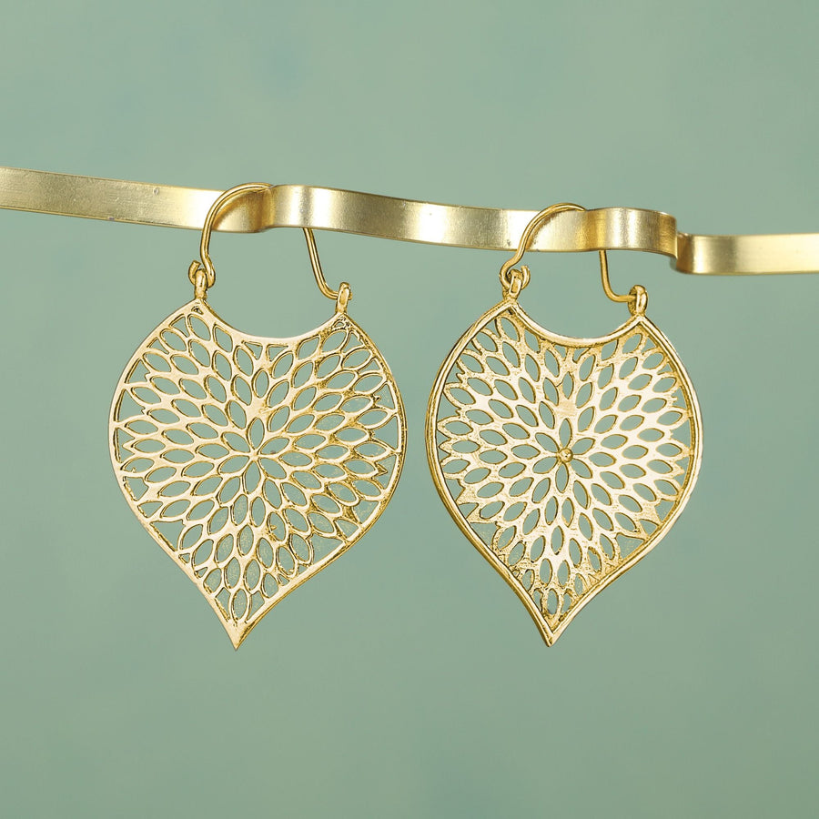 The Gold Standard Cascading Petals Earrings